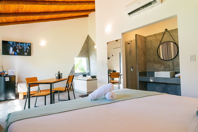 Cabana Água - Hidromassagem, Wifi e Varanda