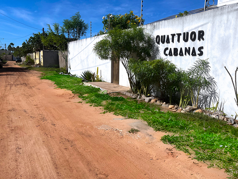 Cabana Ar - Hidromassagem, Cama King e Varanda Privativa