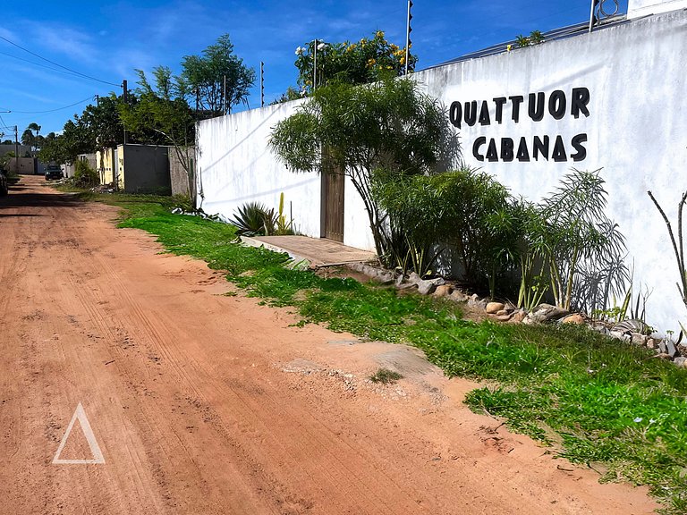 Cabana Fogo/Terra - Hidro, Cama King e Varanda Privativa